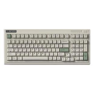 腹灵OG87/98/104三模无线蓝牙有线机械键盘复古风热插拔办公游戏