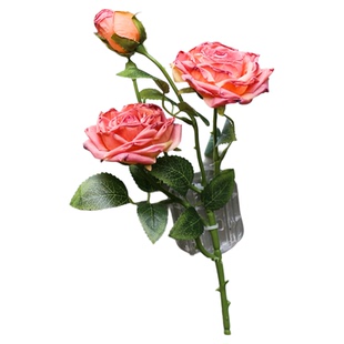 车尾法式焦边玫瑰花束汽车装饰挂件车顶外部新款挂件女生车外饰品