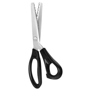 花边剪刀家用锯齿裁缝手工剪刀DIY大波浪花纹狗牙三角锁边专用剪