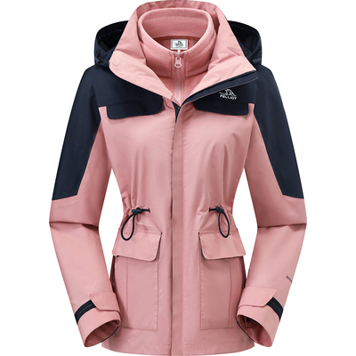 伯希和山色冲锋衣女三合一可拆卸
