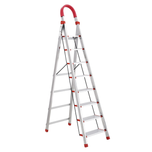 家用折叠梯子加宽加厚不锈钢七步八步梯人字梯阁楼梯室内移动楼梯