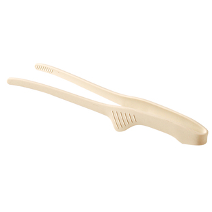 川岛屋硅胶食物夹牛排夹子厨房加长防烫烤肉工具烧烤专用夹食品夹