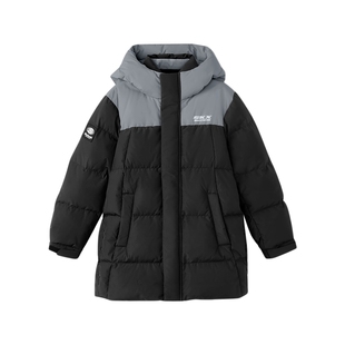 斯凯奇童装冬季流行儿童羽绒服外套小暖宝中大童男女款上衣连帽