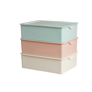 有带盖内衣收纳盒分格内裤文胸袜子加厚家用抽屉式塑料整理储物盒