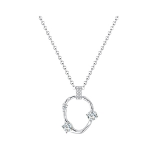 极光以南原创设计几何项链纯银高级感锁骨链小众轻奢时尚百搭饰品