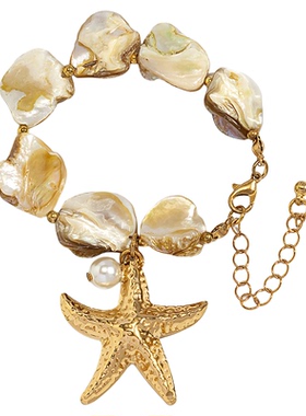 ins风高级贝壳百搭欧美项链珍珠