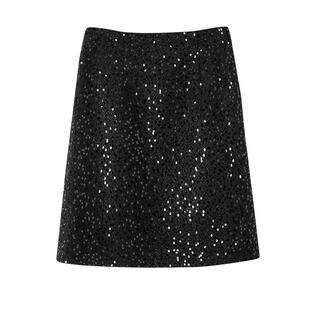 晚白2026春季新款时尚亮闪闪气质半裙休闲别致亮片小A短款半身裙