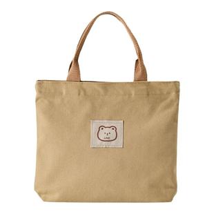 帆布手提包包拉链小袋子手提上班族杂物收纳拎包散步小包百搭女