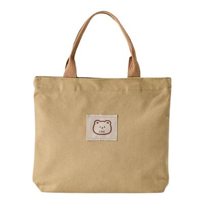 帆布手提包包拉链小袋子收纳拎包