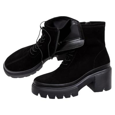 莎莎苏增高弹力瘦瘦靴中筒时装靴