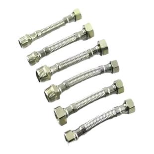 内外丝水龙头延长管3分内丝转4分外丝加长水管不锈钢金属进水软管