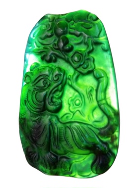生肖虎吊坠天然玉石虎虎生威