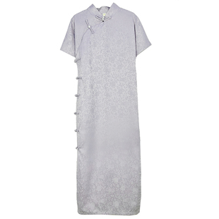 清云锦旗袍一片式无省民国少女年轻气质全开襟古法传统大学生日常