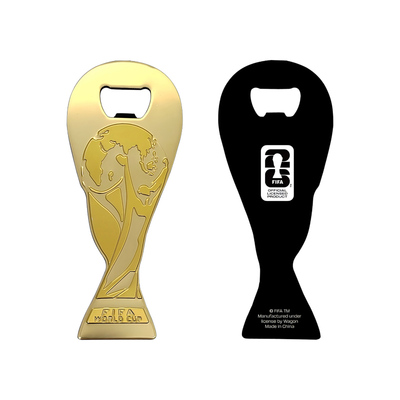 FIFA国际足联2026美加墨世界杯纪念品2.5D金杯磁铁瓶起子开瓶器