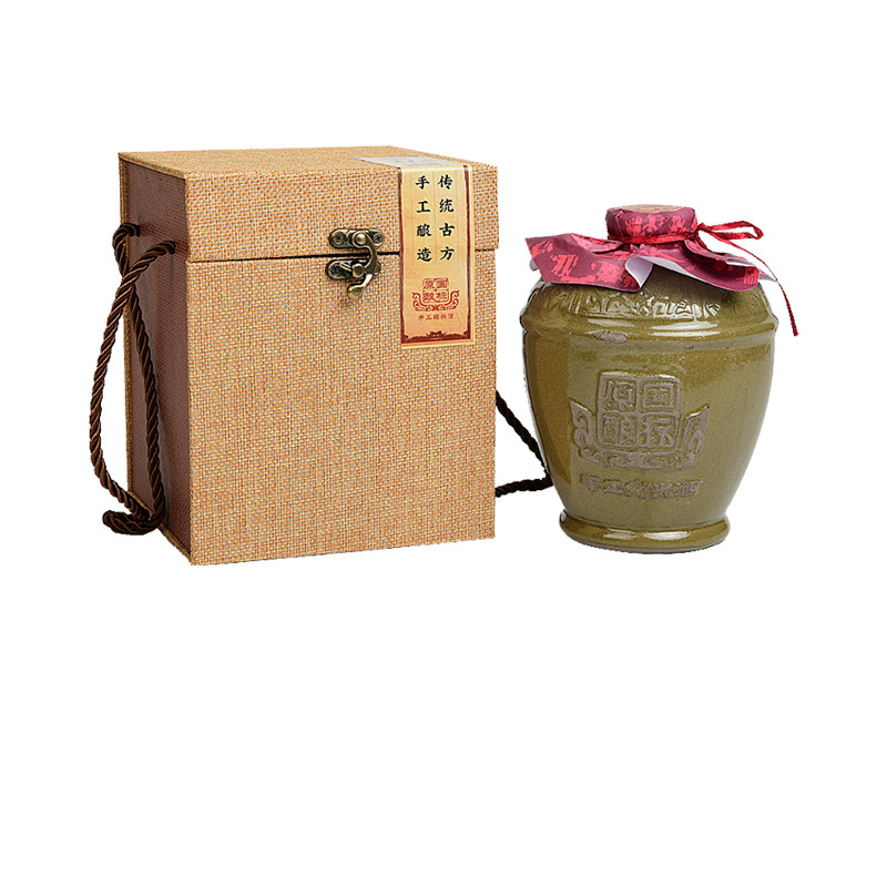 古越龙山绍兴黄酒 750ml国标原酿2008年手工冬酿加饭酒 原坛分装