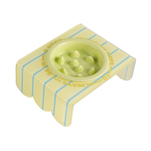 Petdebby陶瓷慢食碗宠物碗猫碗狗狗碗大口径防漏食增高保护颈椎