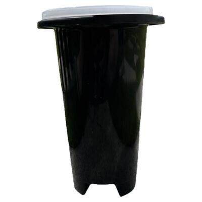 黑色透明兰花套盆透气利水养根