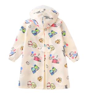 出口日本儿童雨衣轻薄速干透气男童女童宝宝幼儿园防水雨披小学生