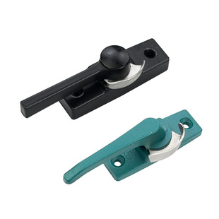 老式月牙锁移门窗小把手锁铝合金窗户把手平移推拉门锁扣勾子配件