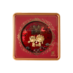 金陵金箔佳偶天成装饰画剪金画摆件送结婚新人礼物闺蜜新婚礼品