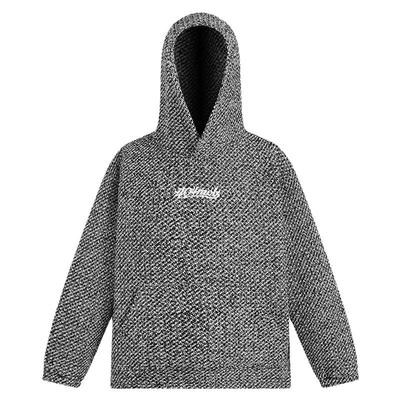 404MOB刺绣宽松连帽卫衣