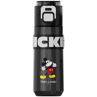 迪士尼儿童水杯夏天小学生上学专用双饮水瓶男孩杯子便携防摔水壶