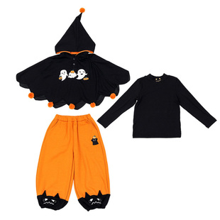 儿童万圣节cos服女童洛丽塔裙男童南瓜服兄妹姐弟装元旦舞蹈表演