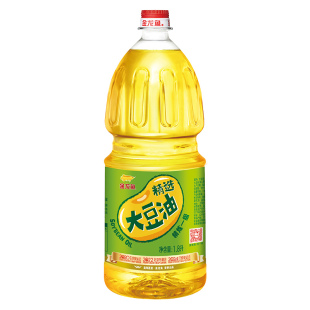 金龙鱼精选大豆油1.8L小瓶装一级豆油家用煎炸色拉油植物油正品