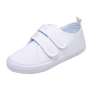 儿童小白鞋女童学生白布鞋幼儿园室内鞋男童帆布鞋白色运动鞋球鞋