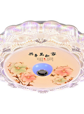 新款LED蓝牙音乐卧室灯家用现代简约温馨浪漫房间饭厅客厅吸顶灯