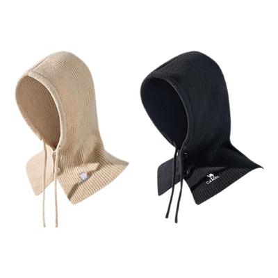 骆驼护耳加拿大针织骑行保暖帽
