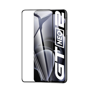 适用真我gtneo2钢化膜无白边realmegtneo2t手机膜全屏覆盖真我GTneo2抗蓝光neo2t新款oppo防指纹保护5G刚化膜