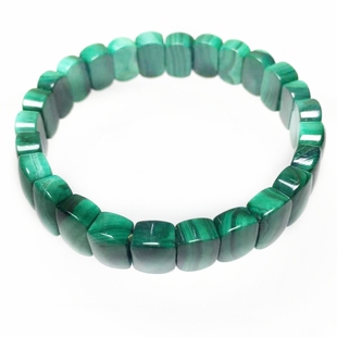 绿孔雀石手排 Malachite (凤凰石手牌) 天然水晶 绿青 石绿 青琅