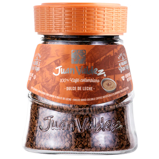 Juan Valdez胡安帝滋哥伦比亚进口即溶冻干速溶咖啡焦糖风味95g