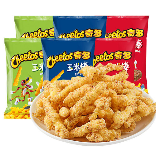 奇多玉米棒90g*6袋大包装日式牛排火鸡味薯条解馋儿童休闲零食品