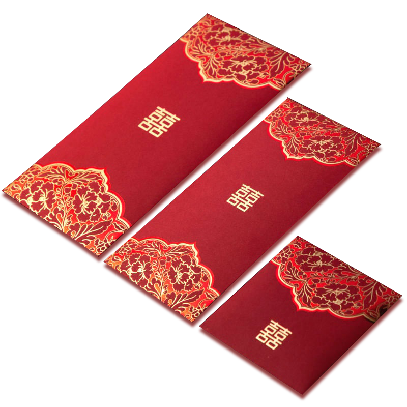 中式新款烫金大号万元塞门小号红包个性创意结婚婚礼娶亲利是封