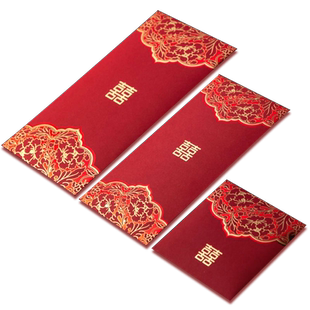 中式新款烫金大号万元塞门小号红包个性创意结婚婚礼娶亲利是封