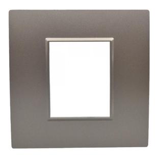 86型二位空白面板AV空位强弱电组合面板灰色多媒体信息插座面板