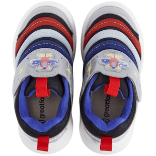 歌瑞家儿童休闲鞋男孩运动鞋秋季新款男童抗菌鞋垫鞋子魔术贴乐友