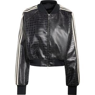Adidas/阿迪达斯官方正品三叶草女士宽松短款立领夹克外套KE5035