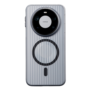 [行李箱磁吸]适用华为Mate80Pro手机壳酷安酷品Max全包透明瓦楞光栅保护套简约PC防摔金属按键外壳雾面肤感