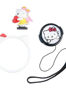 耐影kitty猫卡通热靴盖镜头盖