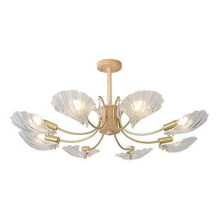 北欧吊灯客厅灯卧室餐厅灯实木简约奶油风日式护眼大气别墅新款灯