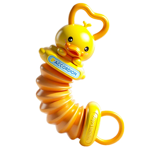 小黄鸭手风琴婴儿玩具宝宝抓握训练儿童益智早教音乐迷你手拉风琴