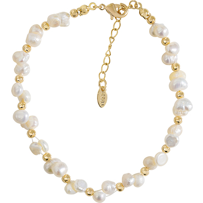 高级巴洛克淡水珍珠手链法式优雅