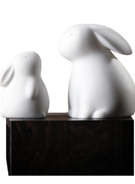 可爱兔子卡通盆景摆件陶瓷阳台