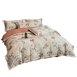 100支高档长绒棉贡缎200x230纯棉被套180x200x220cm全棉被罩单件