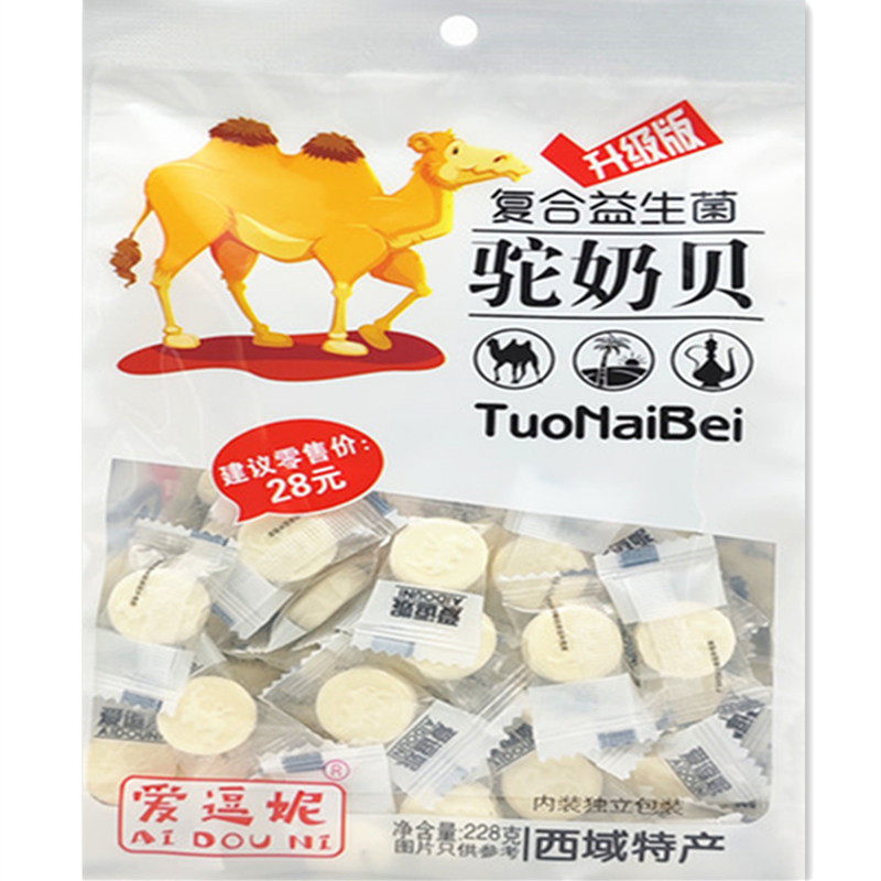 新疆特产益生菌驼奶贝高铁零食