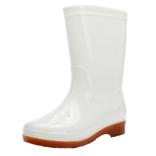 雨鞋女成人工作中高筒长筒时尚款雨靴防水防滑胶靴高帮厚底水靴女