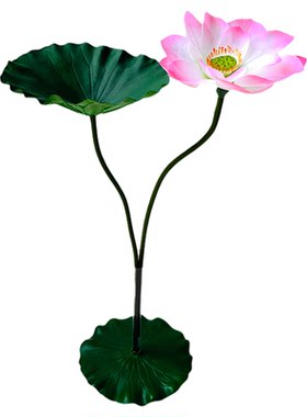仿真荷花假荷叶新中式水池装饰